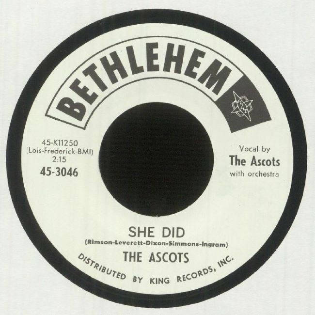 Ascots ,The - She Did / Hip Tak